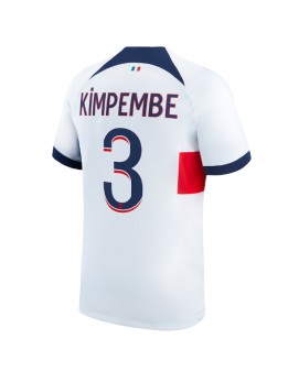 Moški Nogometna dresi replika Paris Saint-Germain Presnel Kimpembe #3 Gostujoči 2023-24 Kratek rokav